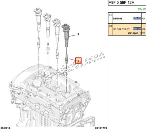BUJI EP6DT EP6FDT 99KW 110KW 120KW YNO
