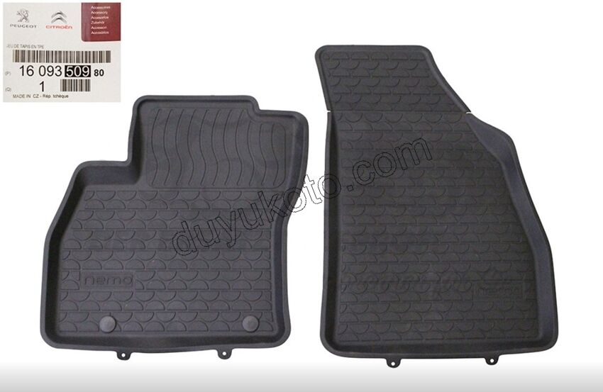 Citroen Nemo Kauçuk Paspas Takımı (Nemo Yazılı)