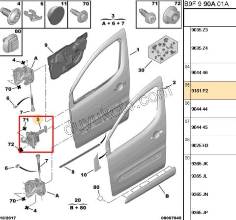 Ön Kapı Gergisi PRT3