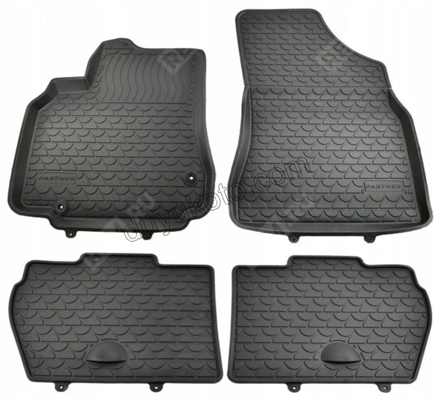 Partner Berlingo Kauçuk Paspas Takımı Havuzlu