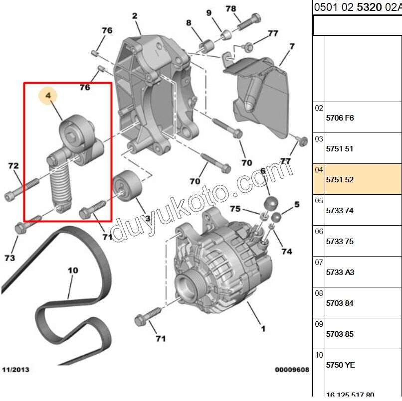 RULMAN ALTER KOMPLE P206 Klimalı TU3 TU5