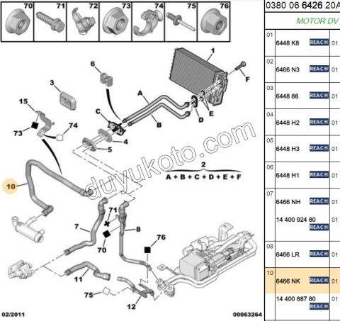 Kalorifer Hortumu EXP3 SCD3 Tahliyeli