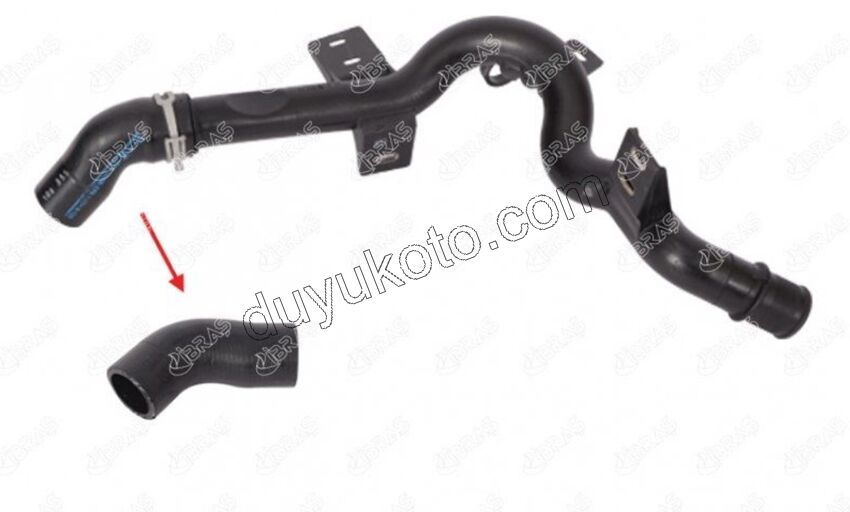 Devirdaim (Su Pompası) Kollektor Hortumu Motor Arkası (Tek) 1.4L 75HP EC5 1.6İ 16V Benzinli