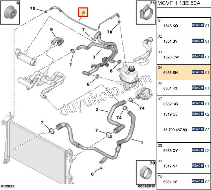 Radyatör ile Ek Depo Arası Hortum PBP