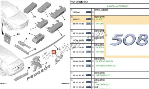 YAZI BAGAJ 508 P50811