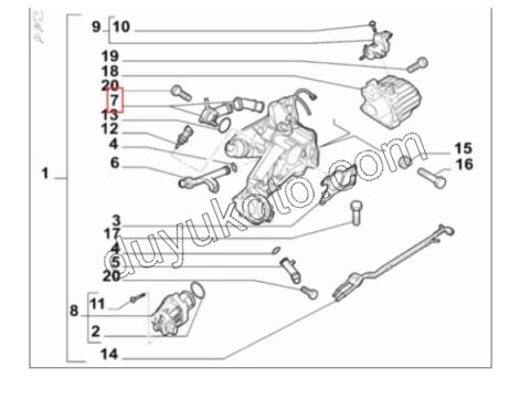 TERMOSTAT DB3 1.6JTD 2.0JTD