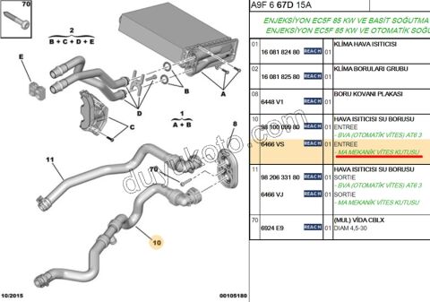 Kalorifer Hortumu P301