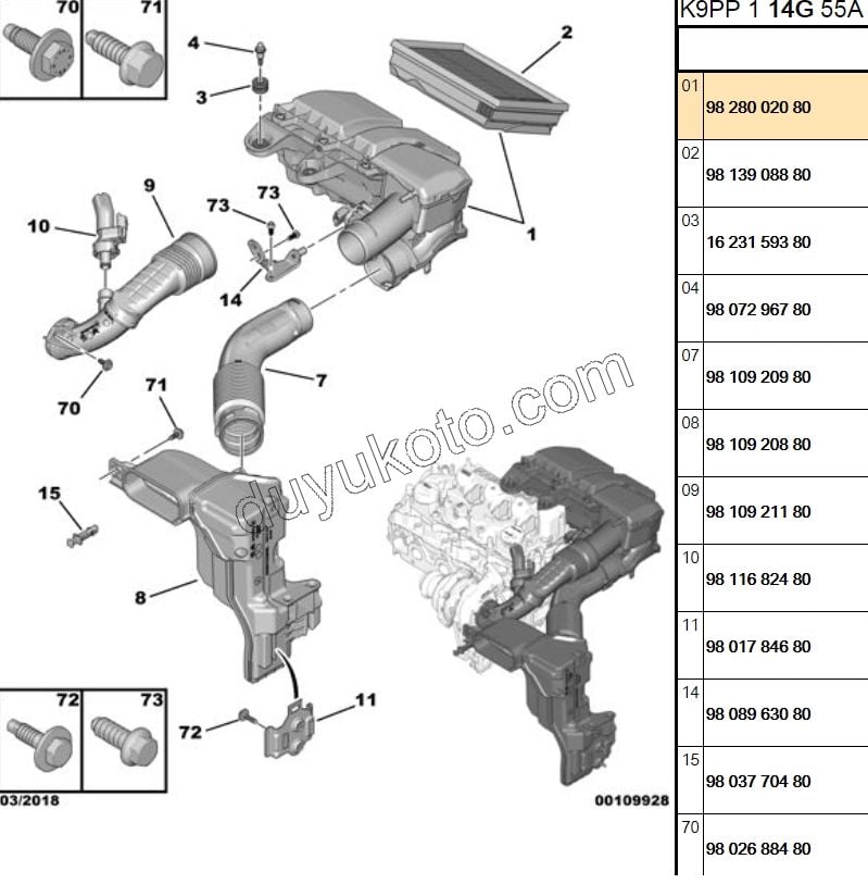 Hava Filtresi Kazanı 1.5HDİ Euro6