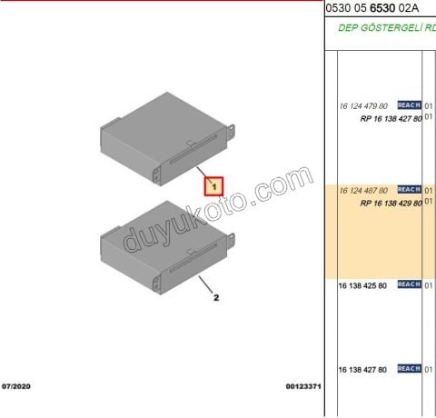 RADYO CD CALAR C42 DS41 CONTINENTAL 9801189580 9804147080 YNO