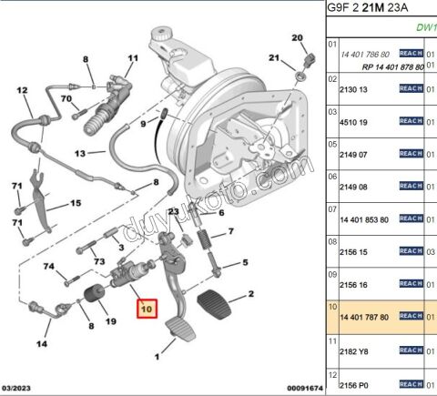 MERKEZ DEBRIYAJ UST EXP3 1.6HDİ Euro4 DW10C 16V