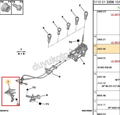 Vites Halatı Bağlantı Ayağı C2 C31 DV4