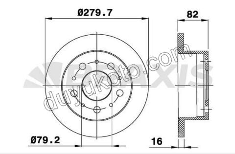 Arka Fren Diski Takım DCT3 DCT2