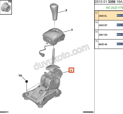 VITES KOL UST KUMANDA KUTU C41MQ OTM 6VITES
