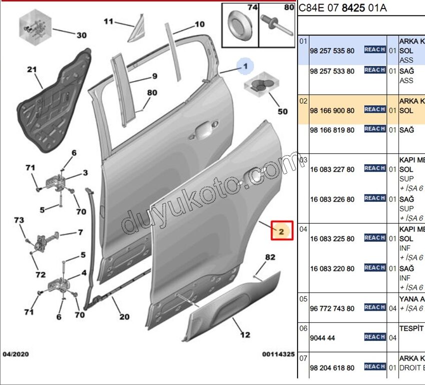 SAC KAPI ARKA L C5AIR