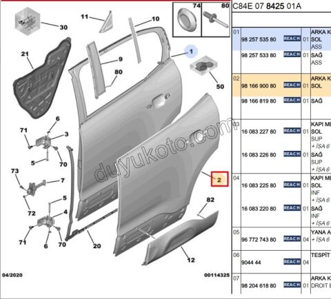 SAC KAPI ARKA L C5AIR