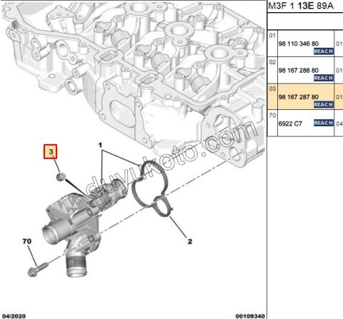 TAPA TERMOSTAT HAVA ALMA EB2FA P301MQ P2082 P20082 TERMOSTAT