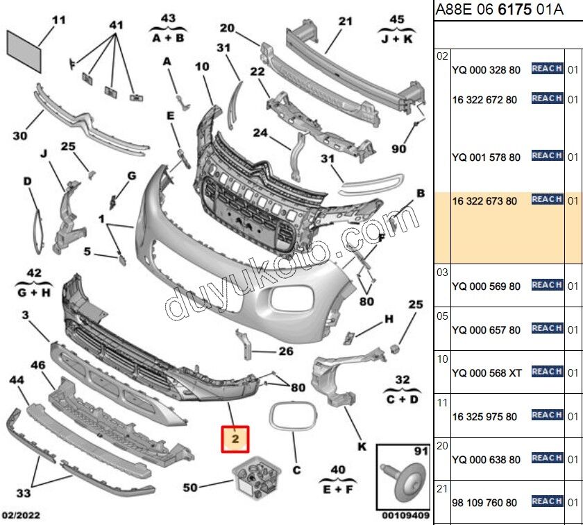 Ön Tampon Alt IZGARA DEFLEKTOR C3AIR