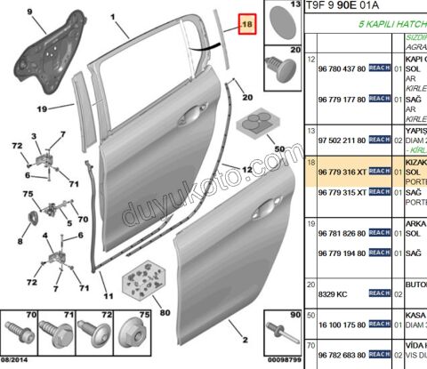 CITA ARKA KELEBEK CAM DIS L P3082