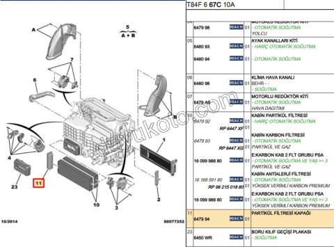 Polen Filtre Kapağı P30081 P50081
