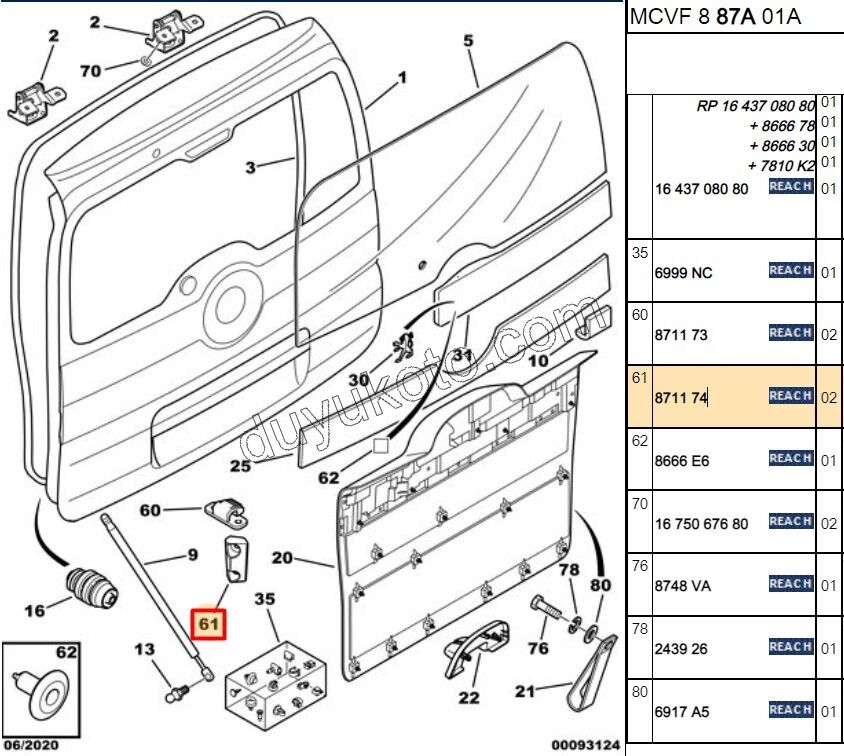 TAKOZ BAGAJ KAPAK YAN DURUDURMA PBP FRN