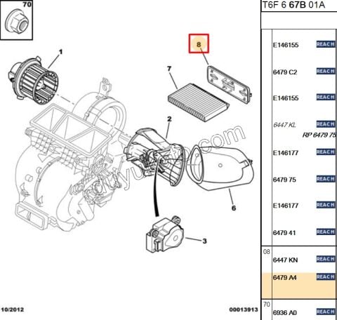 Polen Filtre Kapağı