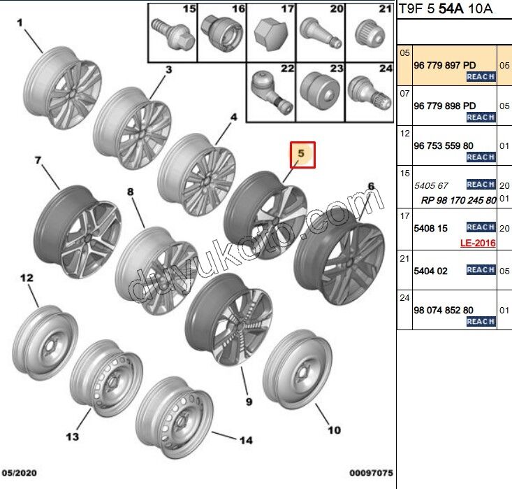 Çelik Jant RUBIS 17''