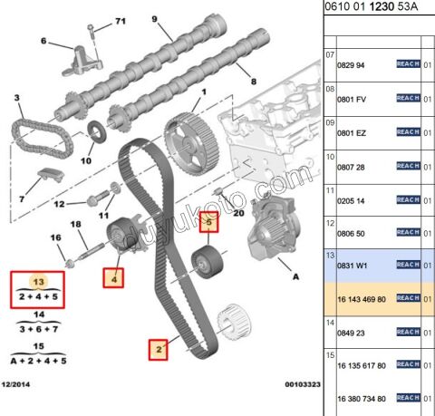 Eksantrik/Triger Kayış Seti 2.0HDİ 16V 163HP