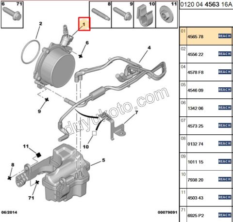 Vakum Pompası 1.6THP 150HP 175HP P207 P308
