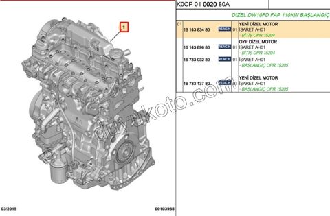 MOTOR KOMPLE EXP4 DW10FD DW10FE