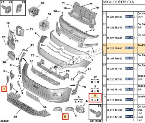 Sis Far Çerçevesi Takım PRT4 SIS+ COMBI