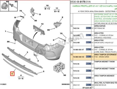 KROM CITA ARKA TAMPON ALT C42 TEK CITA