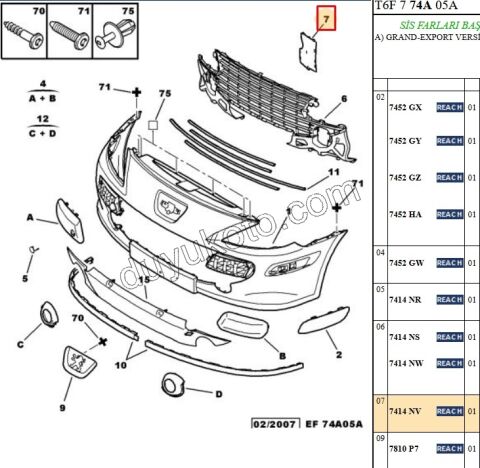 PLASTIK ON TAMPON ARKA DIKDORTGEN KAPAK P3072