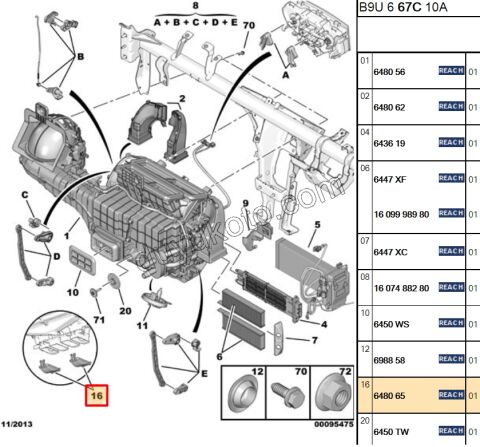 KAPAK KALORIFER MOTOR ALT PRT3 MAN AC