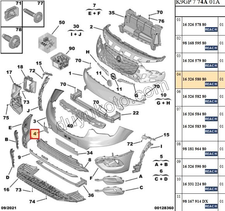 Çeki Demiri Kapağı PRT4 CMBE