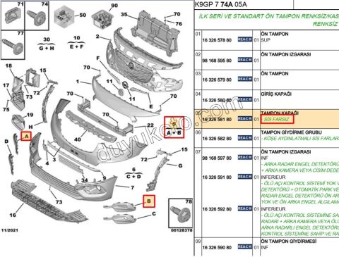 KAPAK ON TAMPON SIS FAR TK SIS YOK CMBE