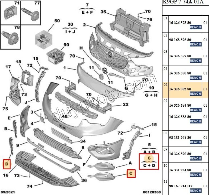 KAPAK ON TAMPON SIS FAR TK SIS+ CMBE