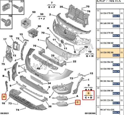 KAPAK ON TAMPON SIS FAR TK SIS+ CMBE