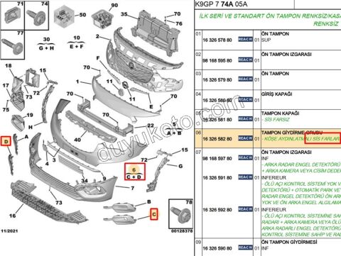 KAPAK ON TAMPON SIS FAR TK SIS+ CMBE