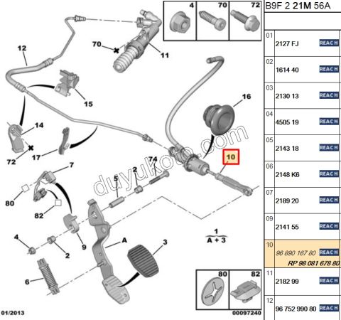 MERKEZ DEBRIYAJ UST 1.6HDİ Euro6 YM PRT3