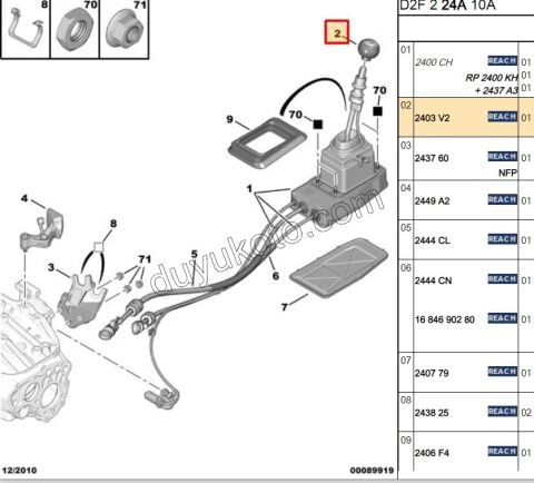 Krom Vites Topuzu (6Vites) P407 EXP3
