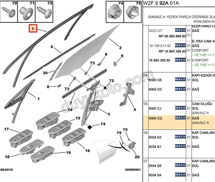 FITIL KAPI CAMI CERCEVE ON R P5081