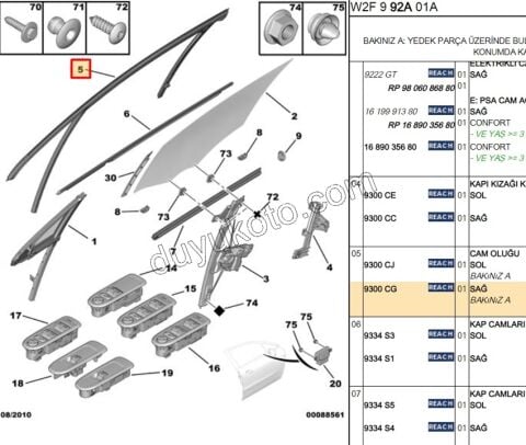 FITIL KAPI CAMI CERCEVE ON R P5081
