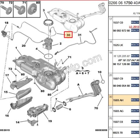Peugeot Citroen Fap Sıvı Pompası Tesisat 1.6HDİ Euro5