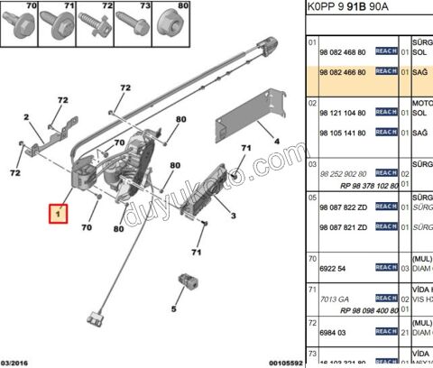 Otomatik Sağ Sürgülü Kapı Motoru EXP4