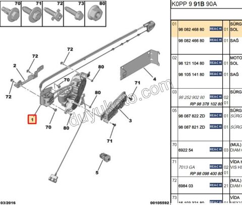 MOTOR KOMPLE SURGULU KAPI ACIMA L EXP4
