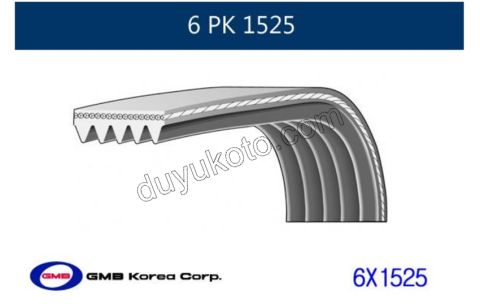 Alternatör V kayışı 6PK1526 1.3HDI Klimasız EURO5 PBP