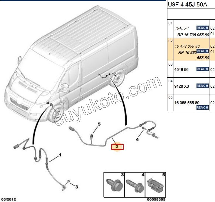 ABS Kablosu Arka BXR3MQ