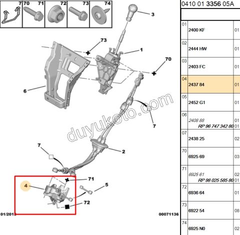 Vites Halatı Bağlantı Ayağı   PRT3 BR3