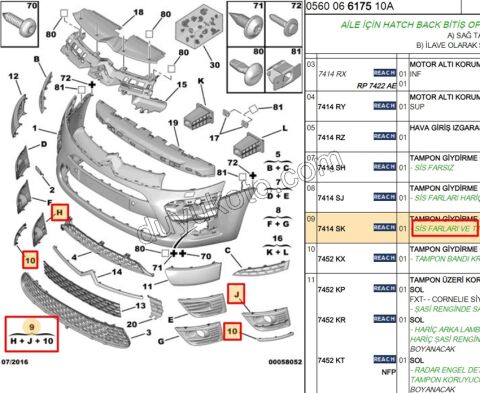 Sis Farı Çerçevesi Takım Sisli EM C4PC1 KROM+ FAR SARI I