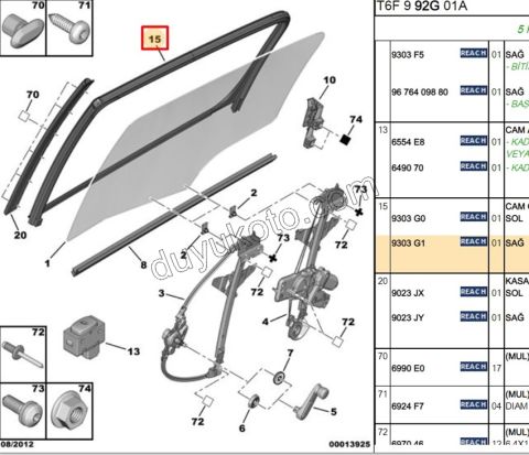 FITIL KAPI CAMI DIS SIYIRICI ARKA R P307